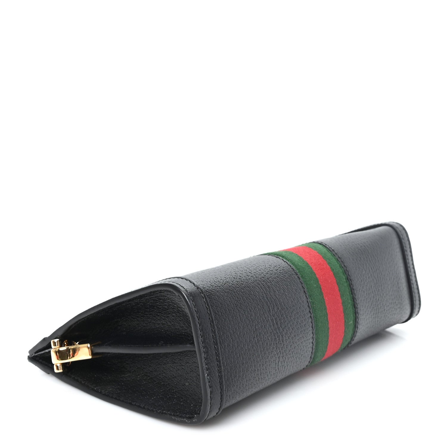 Gucci Calfskin GG Web Small Ophidia Chain Shoulder Bag Black 4 of 10