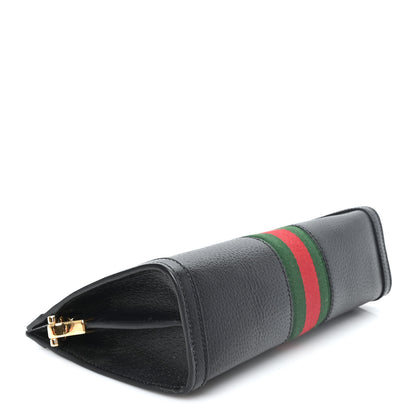 Gucci Calfskin GG Web Small Ophidia Chain Shoulder Bag Black 4 of 10