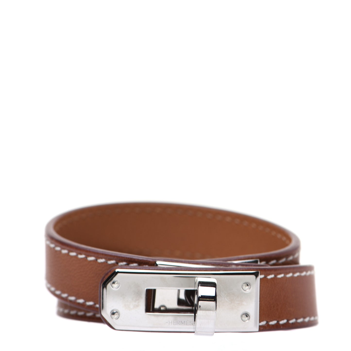 Barenia Kelly Double Tour Bracelet XS Fauve
