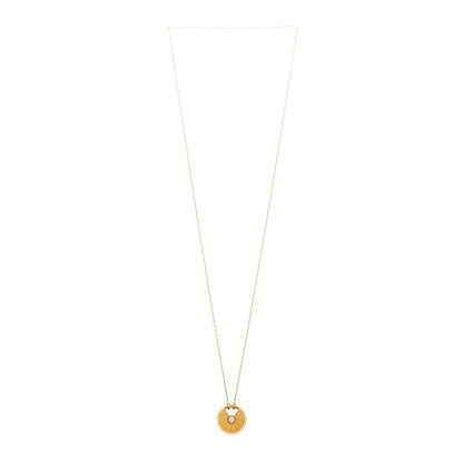 Cartier 18K Yellow Gold Diamond Mother of Pearl XS Amulette de Cartier Pendant Necklace 3 of 5