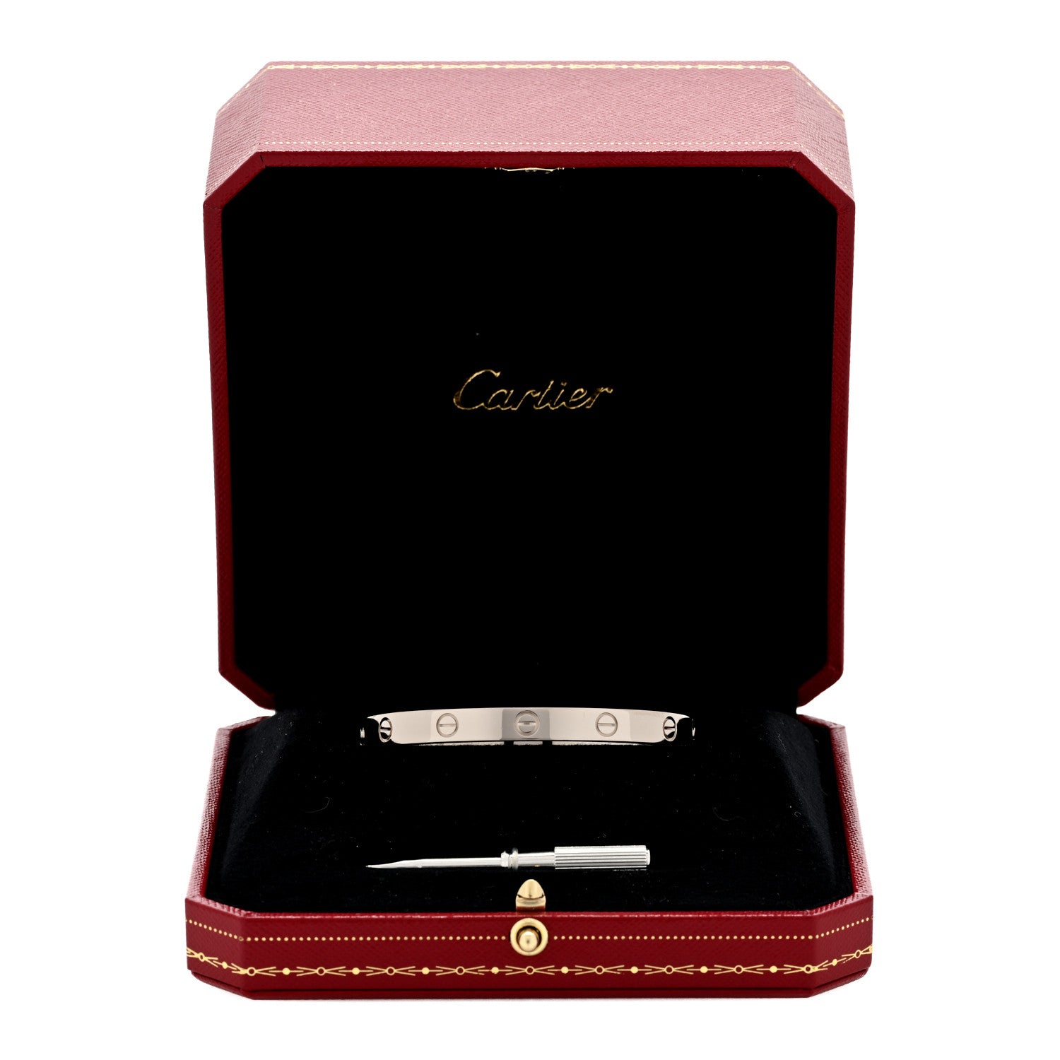 Cartier 18K White Gold LOVE Bracelet 17 5 of 5