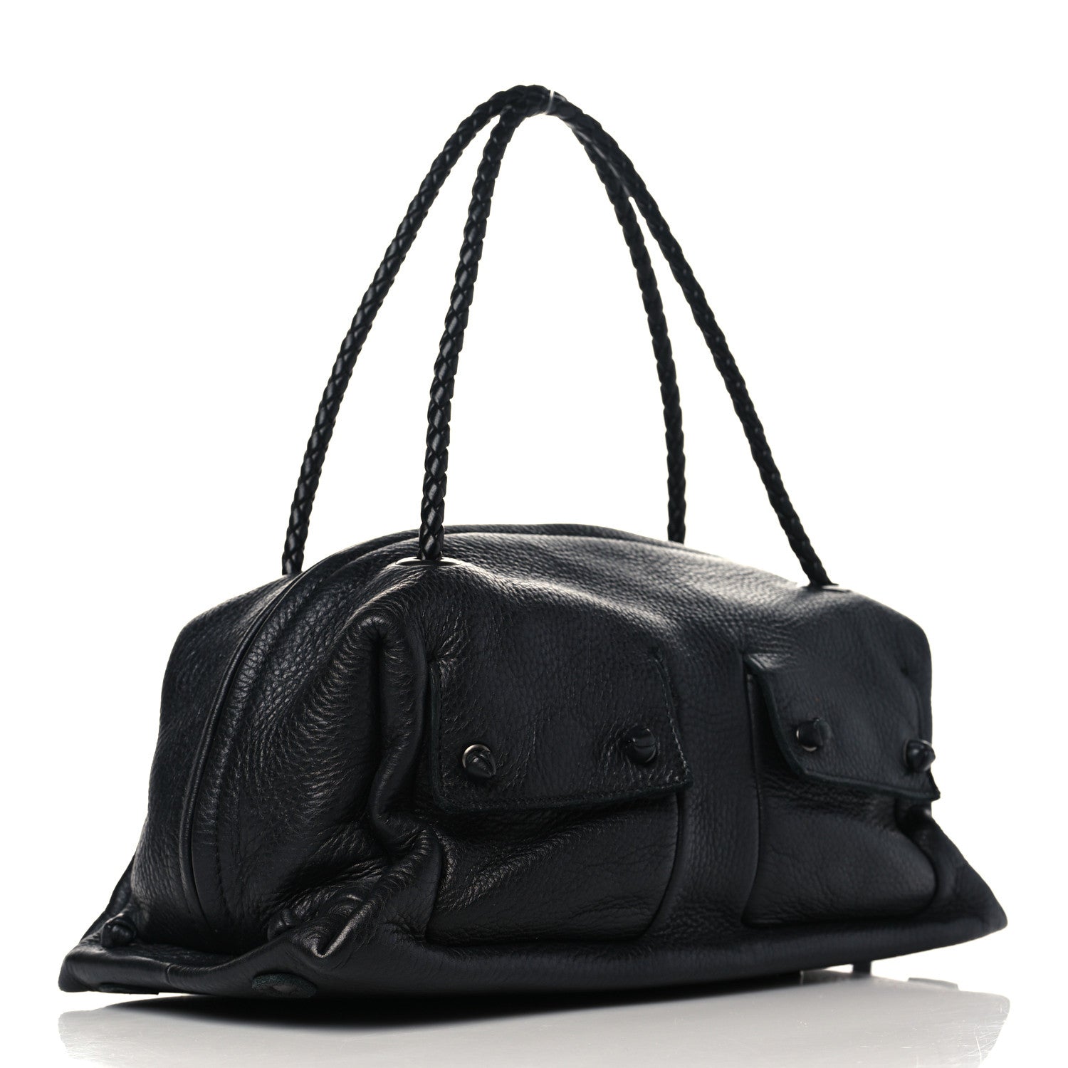 Bottega Veneta Cervo Iguila Shoulder Bag Black 3 of 10