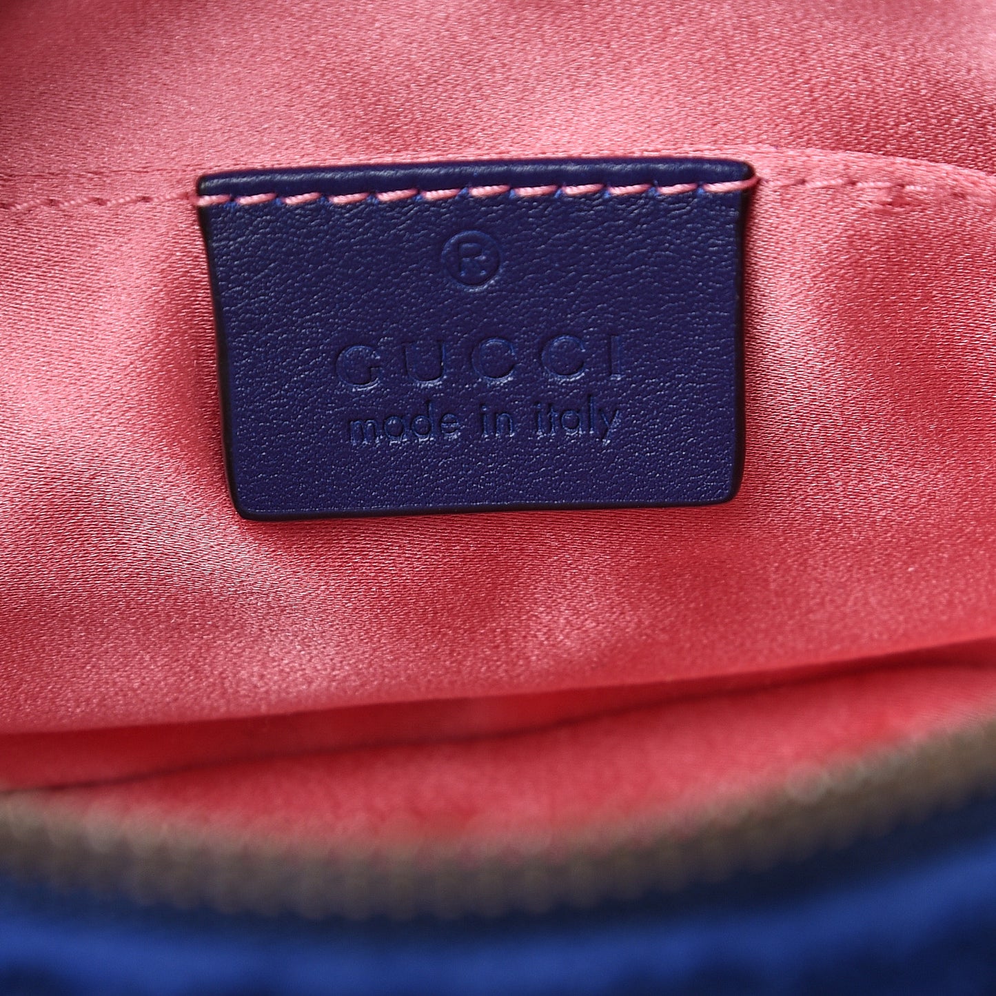 Velvet Matelasse GG Marmont Belt Bag 75 30 Cobalt Blue