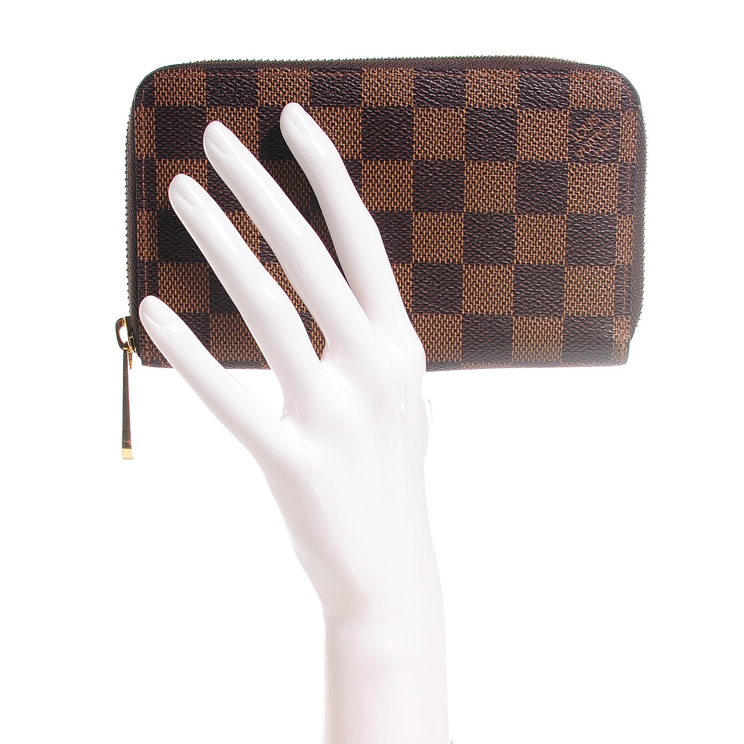 Louis Vuitton Damier Ebene Zippy Compact Wallet 2 of 7