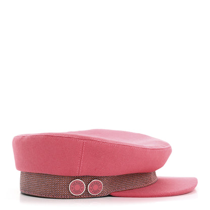 Hermes Toile De Chanvre Cotton Stretch Cavale Pop Cap 57 Rose 5 of 12