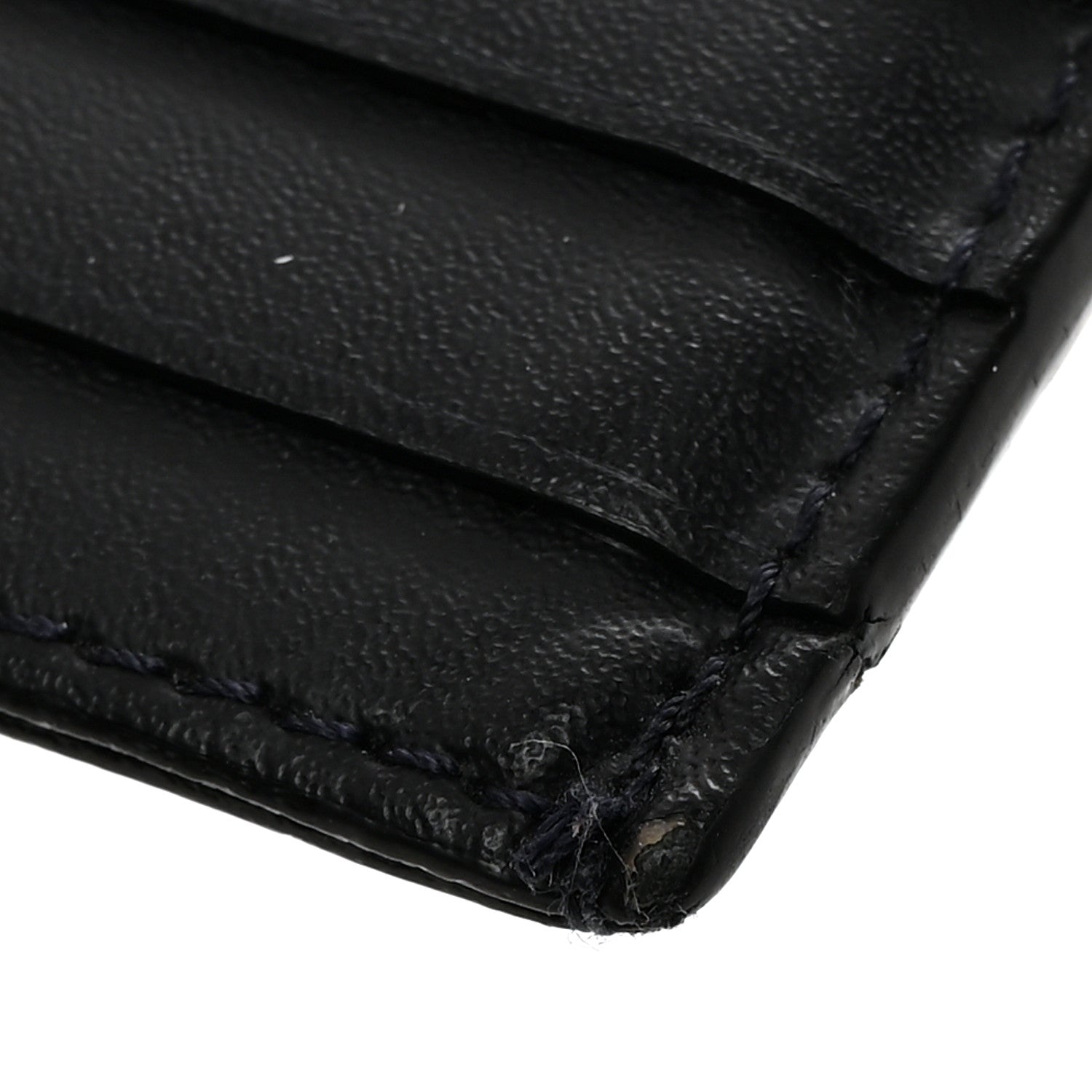 Fendi Vitello Stripe FF Card Holder Navy Multicolor 11 of 12
