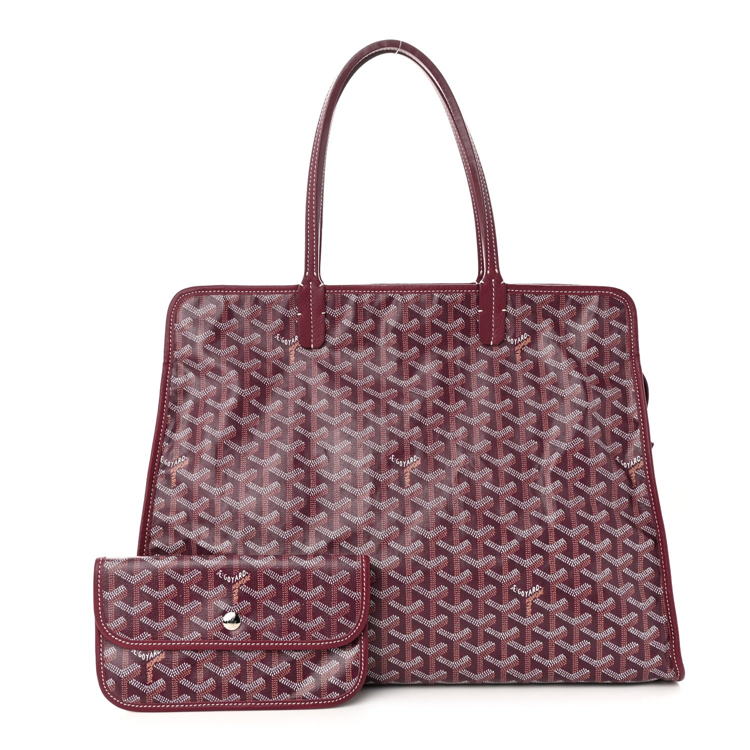Goyard Goyardine Sac Hardy Pet Carrier PM Burgundy 1 of 14