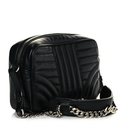 Prada Soft Calfskin Diagramme Camera Bag Black 3 of 10