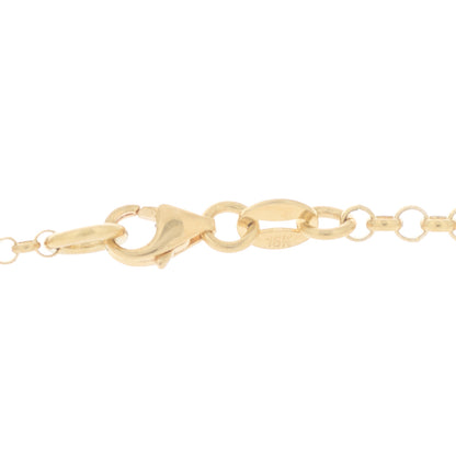 Foundrae 18K Yellow Gold Diamond Wholeness Small Mixed Belcher Chain Necklace 3 of 6