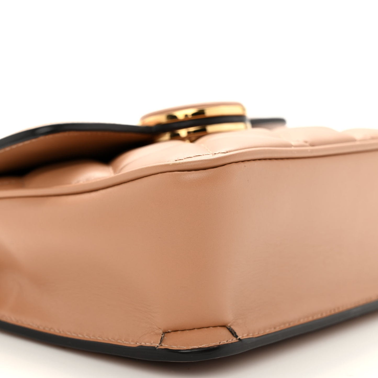 Calfskin Quilted Mini Deco Shoulder Bag Camelia