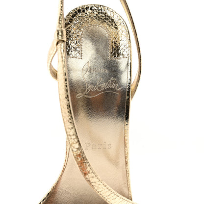 Christian Louboutin Metallic Nappa Rosalie 100 Sandals 41 Gold 8 of 8