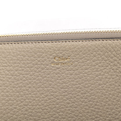 Chloe Grained Calfskin Large Charlotte Tote Motty Grey White 6 of 9