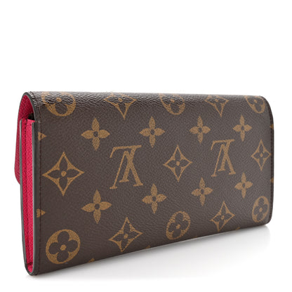 Louis Vuitton Monogram Emilie Wallet Fuchsia 3 of 11