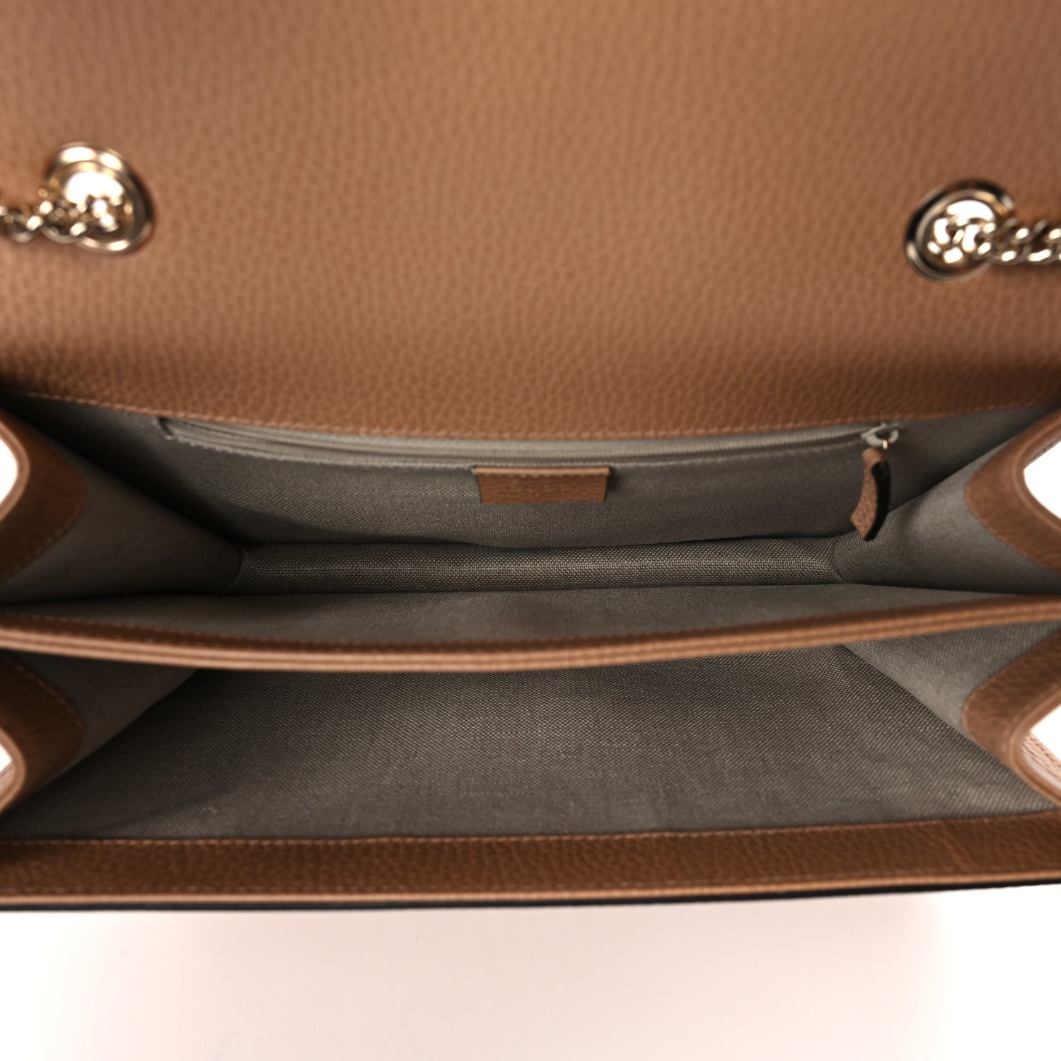 Gucci Dollar Calfskin Interlocking G Shoulder Bag Camelia 5 of 9