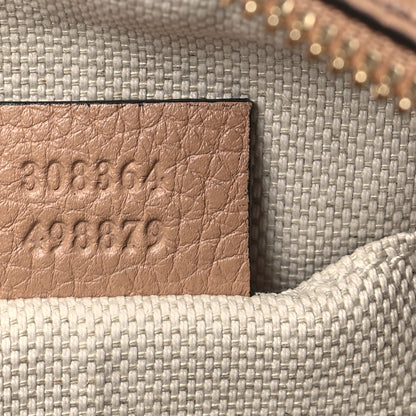 Gucci Pebbled Calfskin Small Soho Disco Bag Camelia 7 of 9