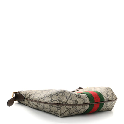 Gucci GG Supreme Monogram Web Small Ophidia Half Moon Hobo Brown 4 of 11
