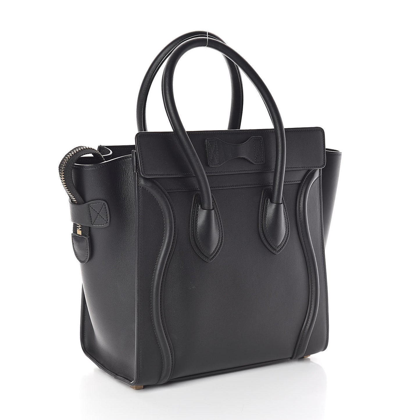 Smooth Calfskin Micro Luggage Black