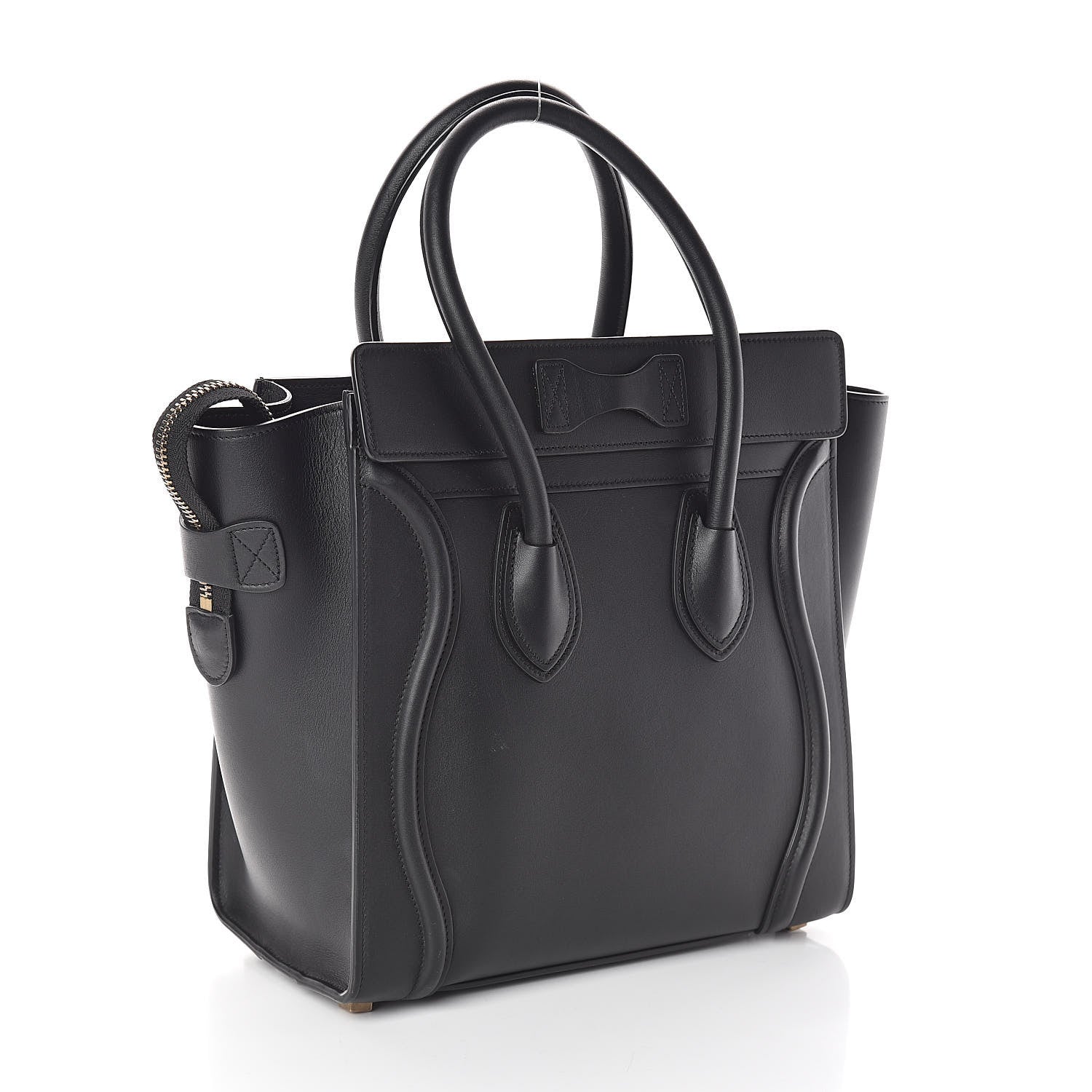 Celine Smooth Calfskin Micro Luggage Black 3 of 9