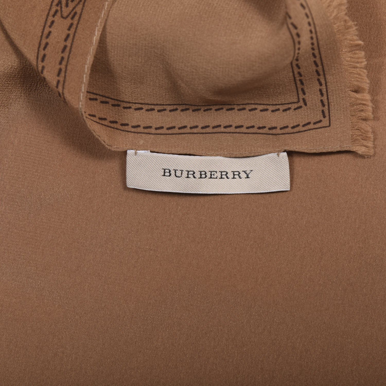 Burberry Modal Silk Cashmere Haymarket Check Scarf Bronze 5 of 5