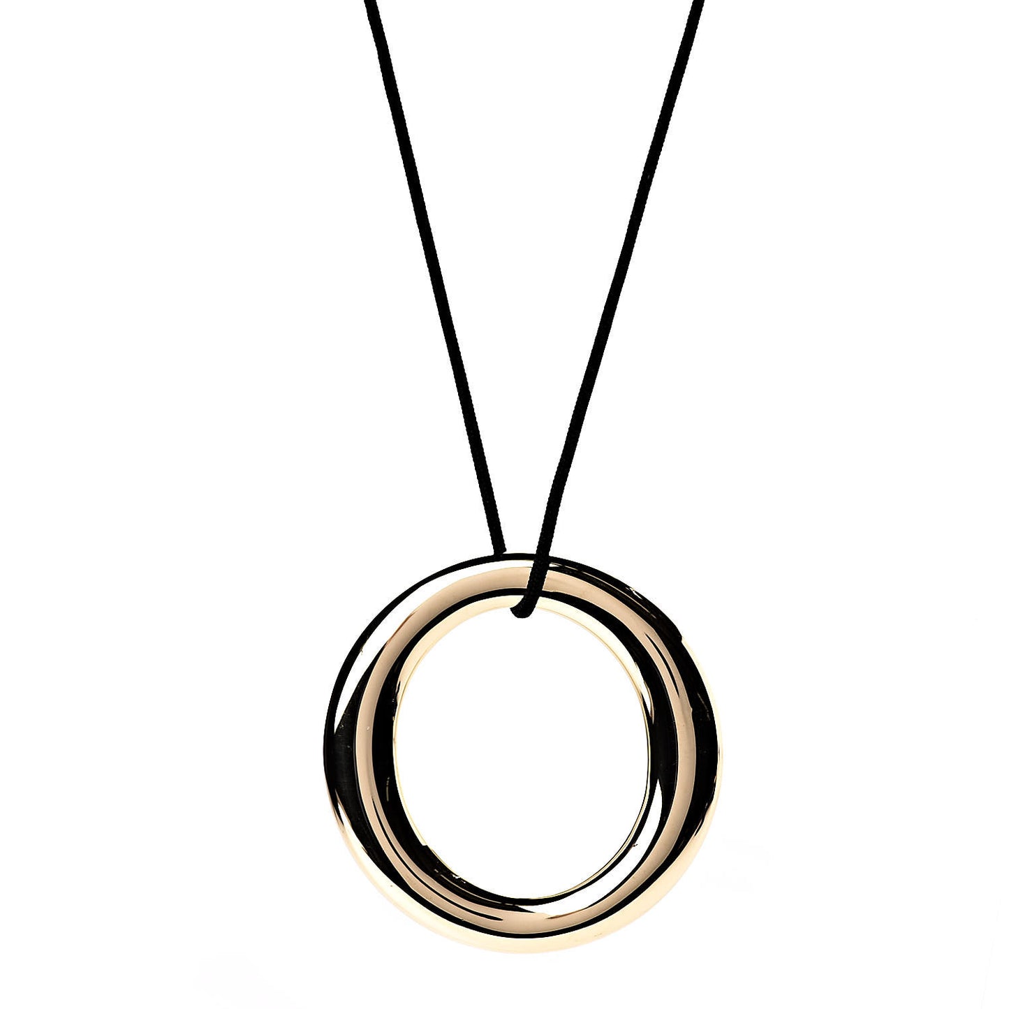 18K Yellow Gold Silk Elsa Peretti Sevillana Pendant Necklace
