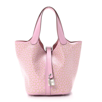 Hermes Swift Lucky Daisy Picotin Lock 18 PM Mauve Sylvestre 1 of 13