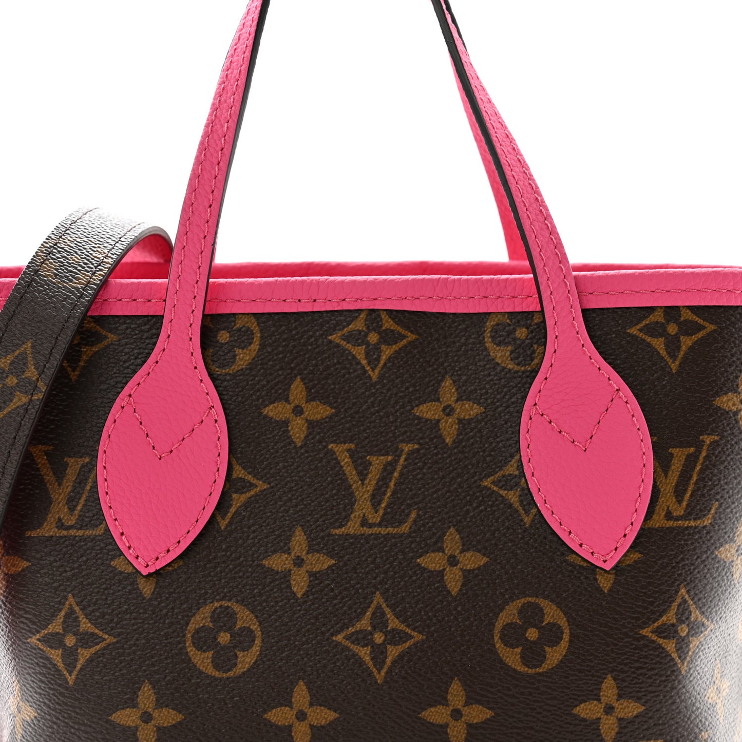 Monogram Neverfull Inside Out Bandouliere BB Rose Pondichery