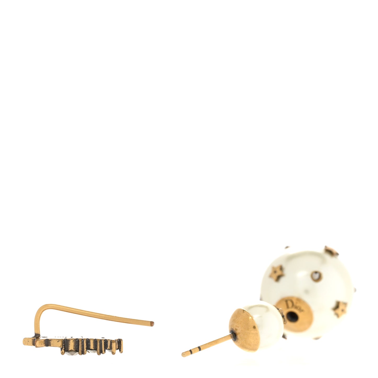 Pearl Crystal Mise En Dior Tribal Earrings