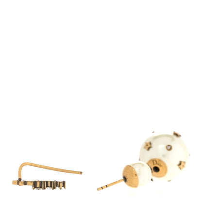 Christian Dior Pearl Crystal Mise En Dior Tribal Earrings 3 of 4