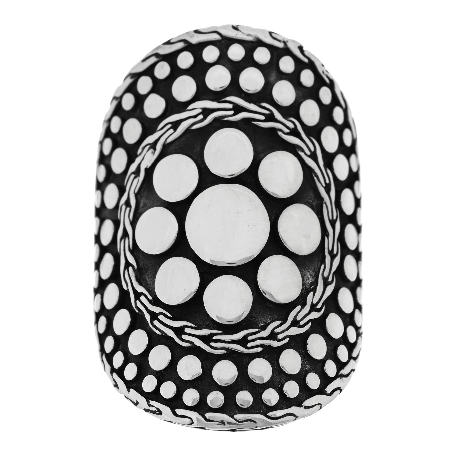 John Hardy Sterling Silver Dot Nuansa Ring 56 7.5 1 of 4