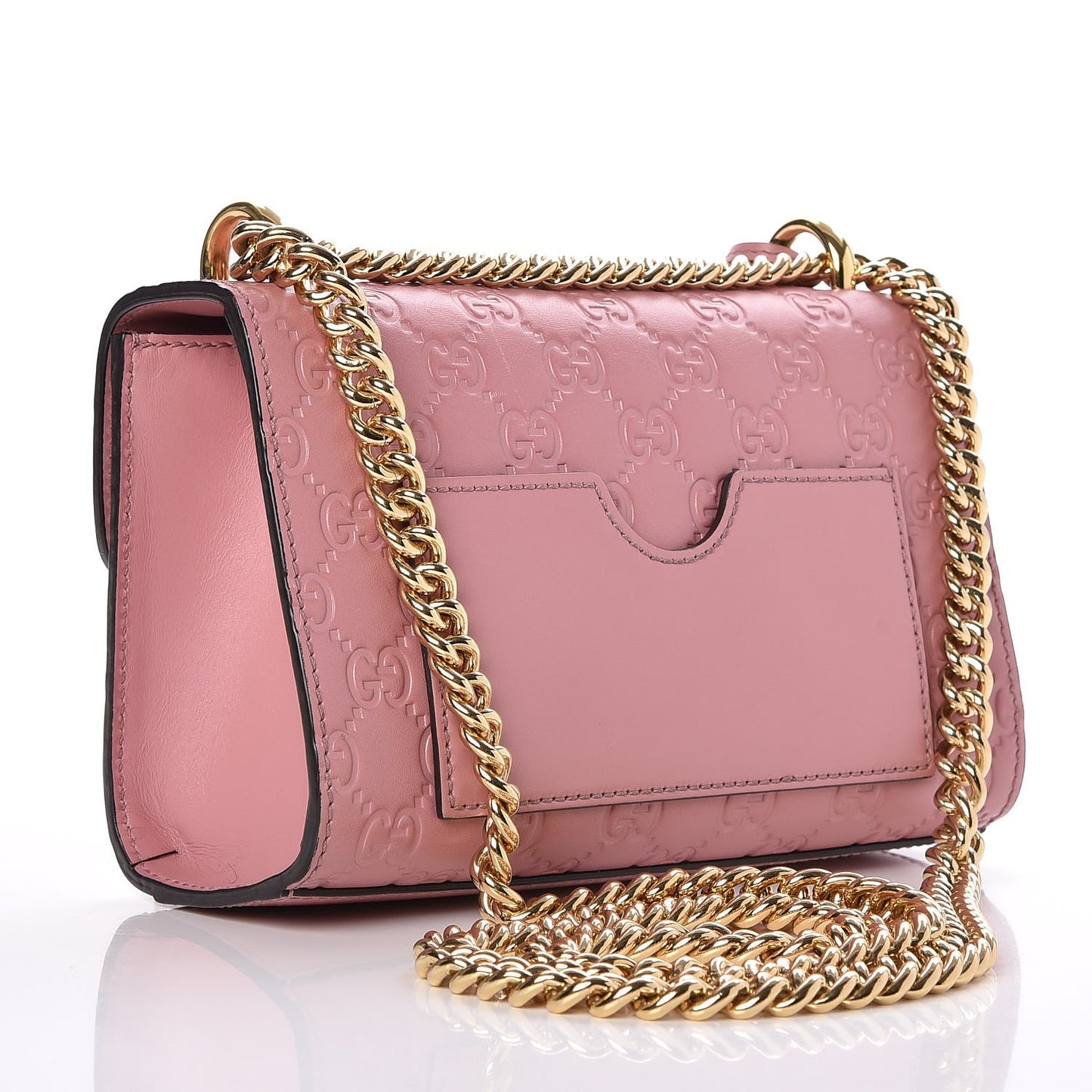 Guccissima Small Padlock Shoulder Bag Rose Baby Candy