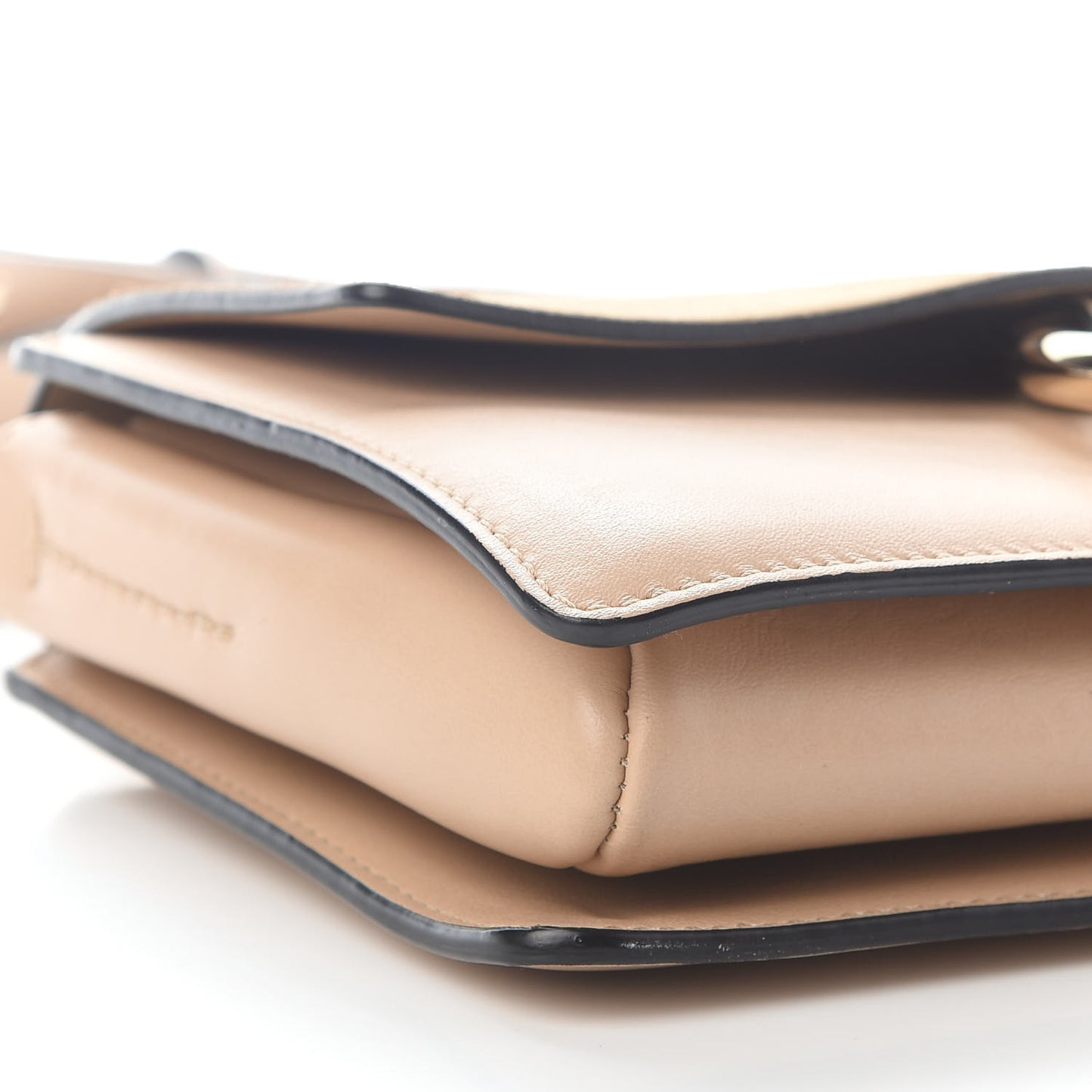 Suede Calfskin Small Faye Shoulder Bag Cement Pink
