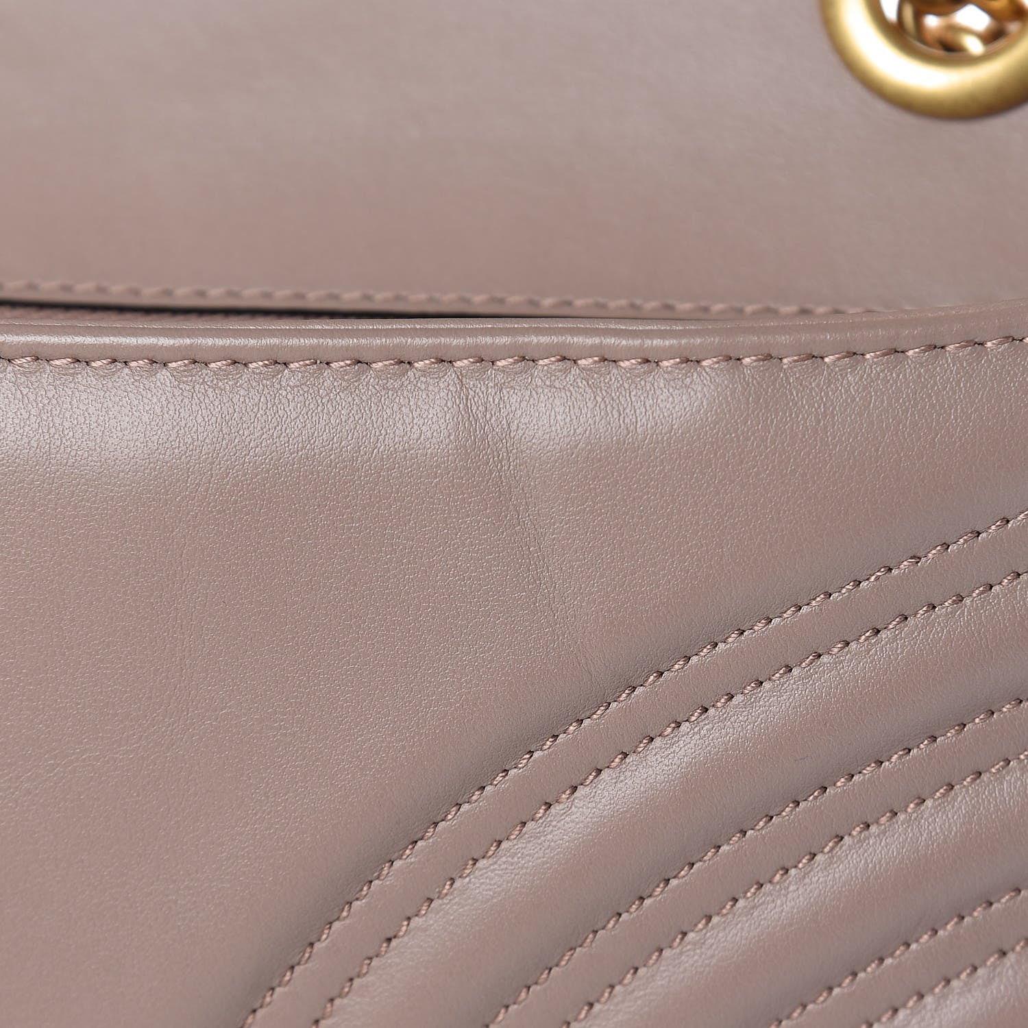 Gucci Calfskin Matelasse Small GG Marmont Shoulder Bag Porcelain Rose 9 of 11