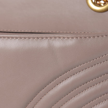 Gucci Calfskin Matelasse Small GG Marmont Shoulder Bag Porcelain Rose 9 of 11