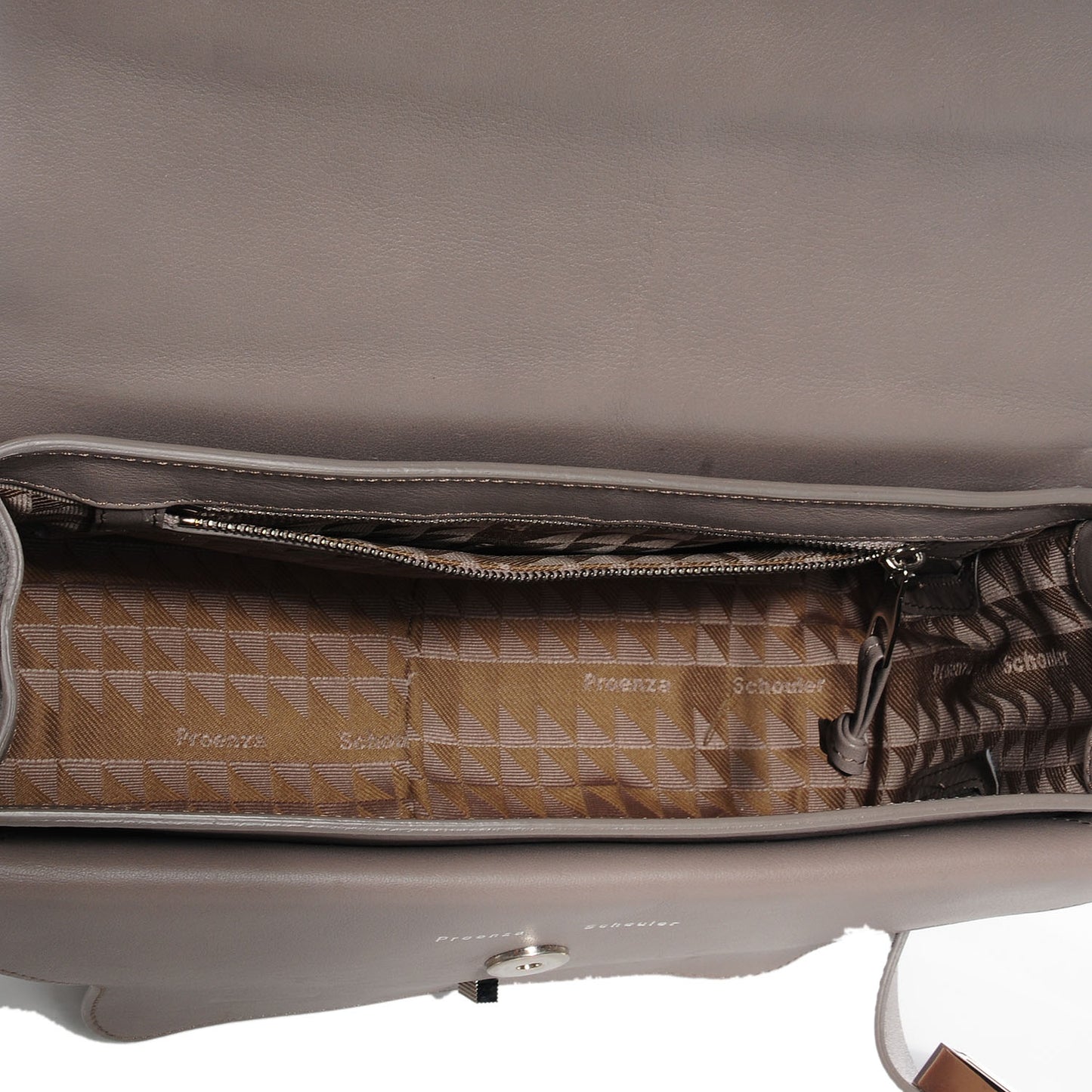 Leather PS11 Classic Shoulder Bag Mushroom
