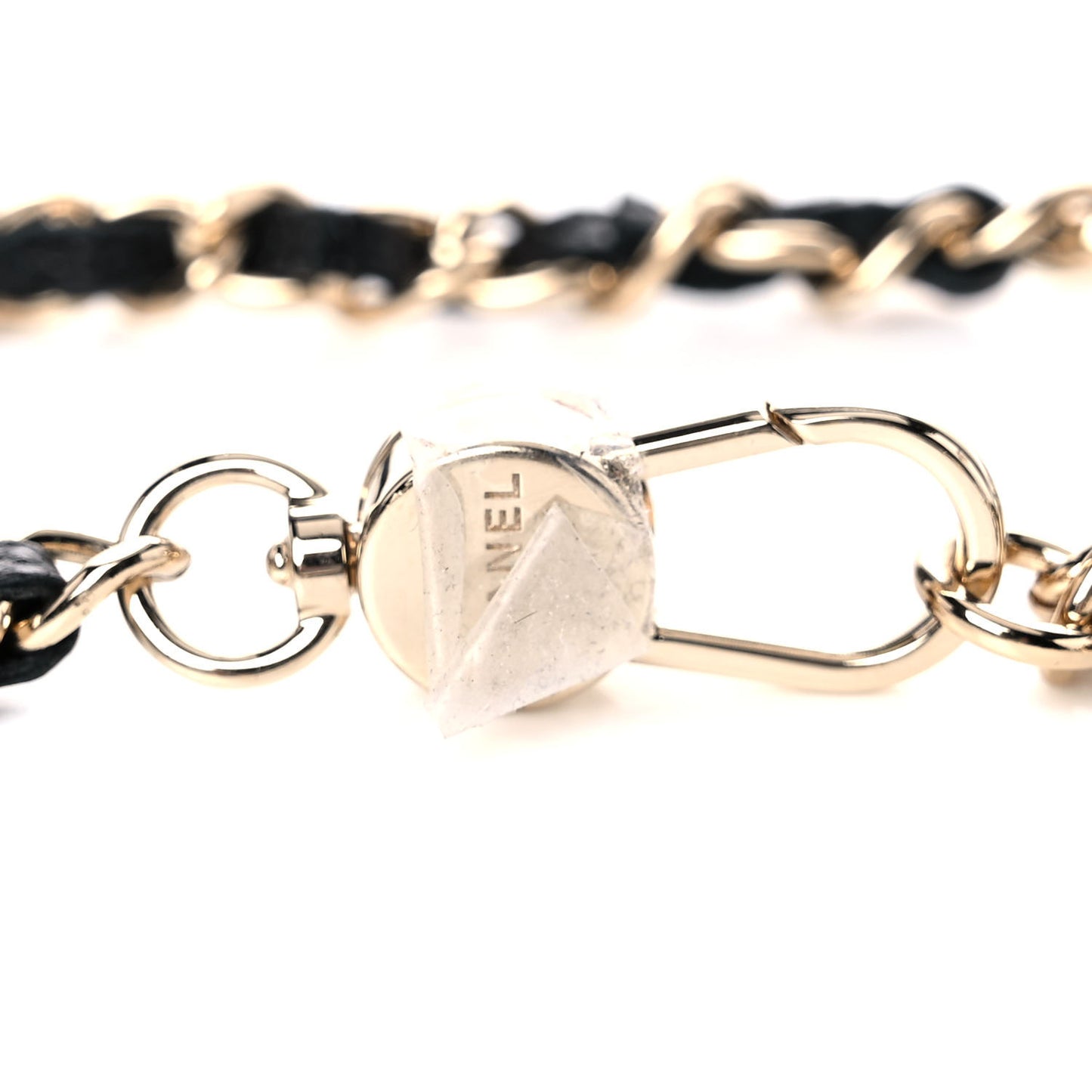 Caviar Quilted Mini Chain Belt Bag Black