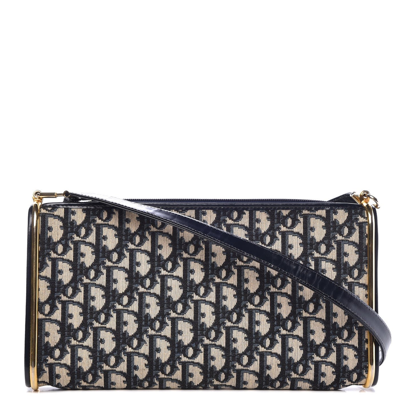 Monogram Convertible Clutch Bag Navy