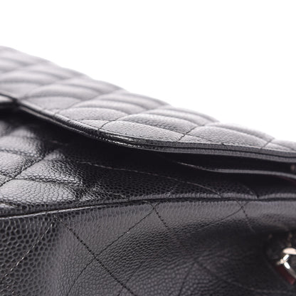 Chanel Caviar Quilted Jumbo Double Flap Black 12 of 12