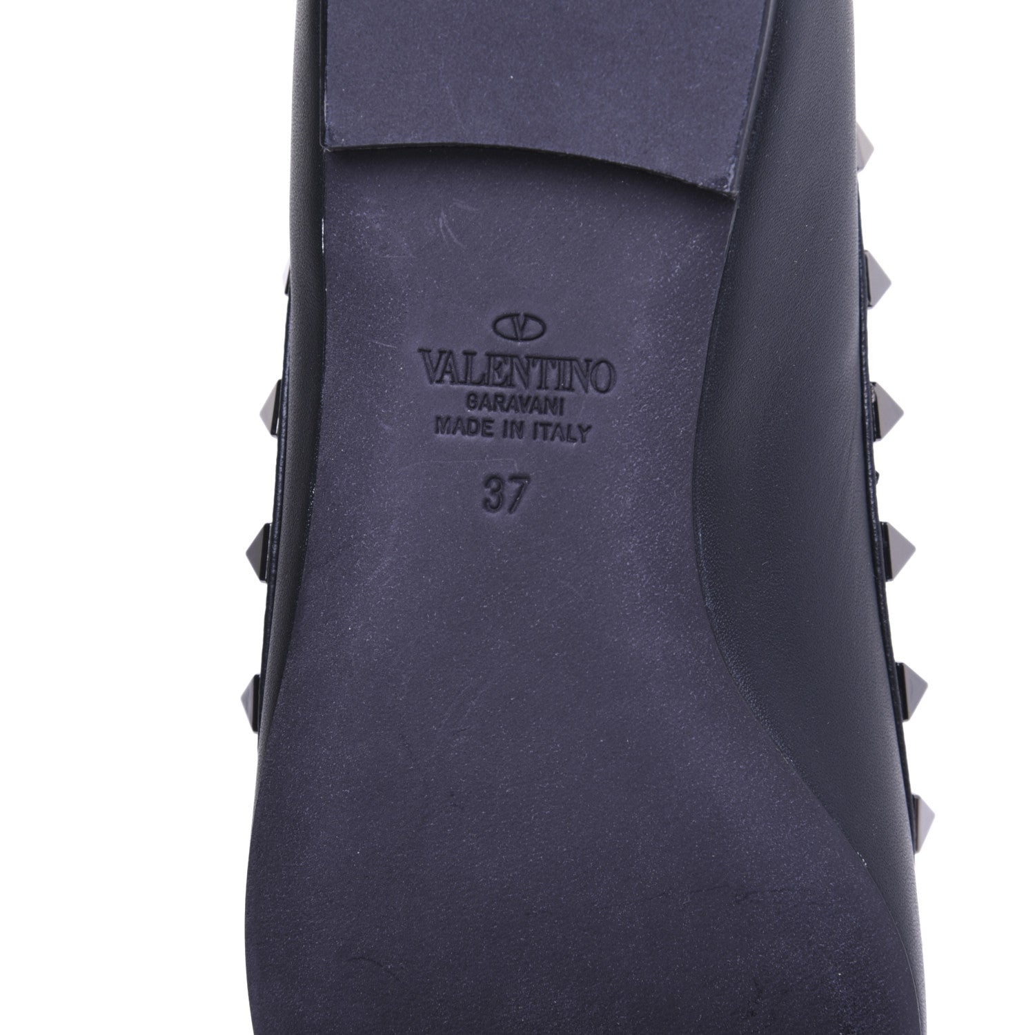 Valentino Garavani Nappa Rockstud Ballerina Flats 37 Black 11 of 13
