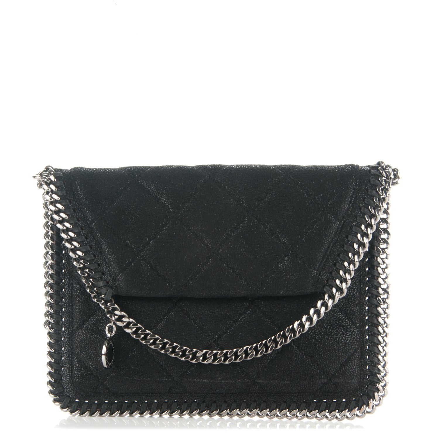 Stella McCartney Shaggy Deer Quilted Mini Falabella Shoulder Bag Black 1 of 6