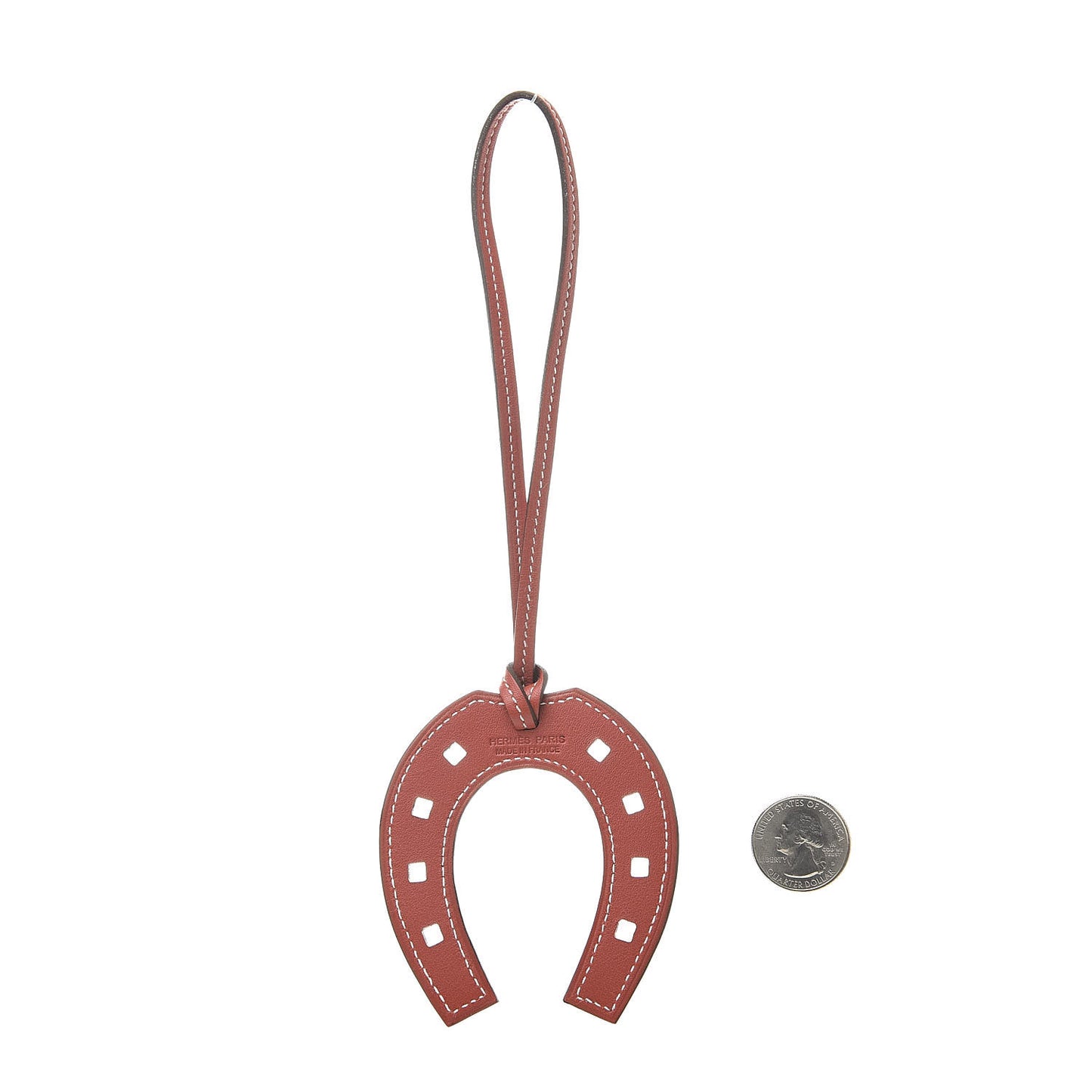 Swift Paddock Horseshoe Bag Charm Sanguine