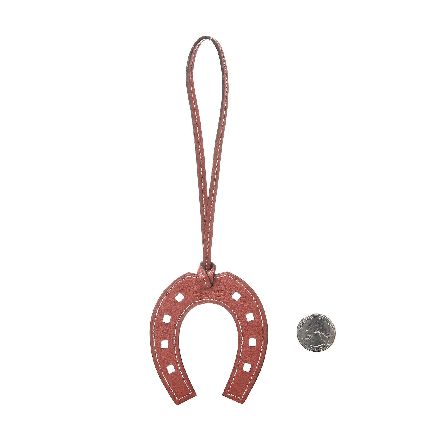 Hermes Swift Paddock Horseshoe Bag Charm Sanguine 2 of 4
