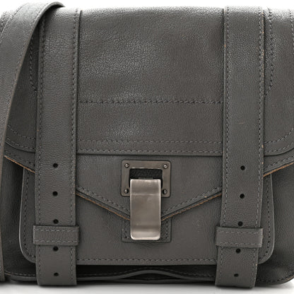 Proenza Schouler Lambskin PS1 Mini Pouch Messenger Smoke 8 of 13