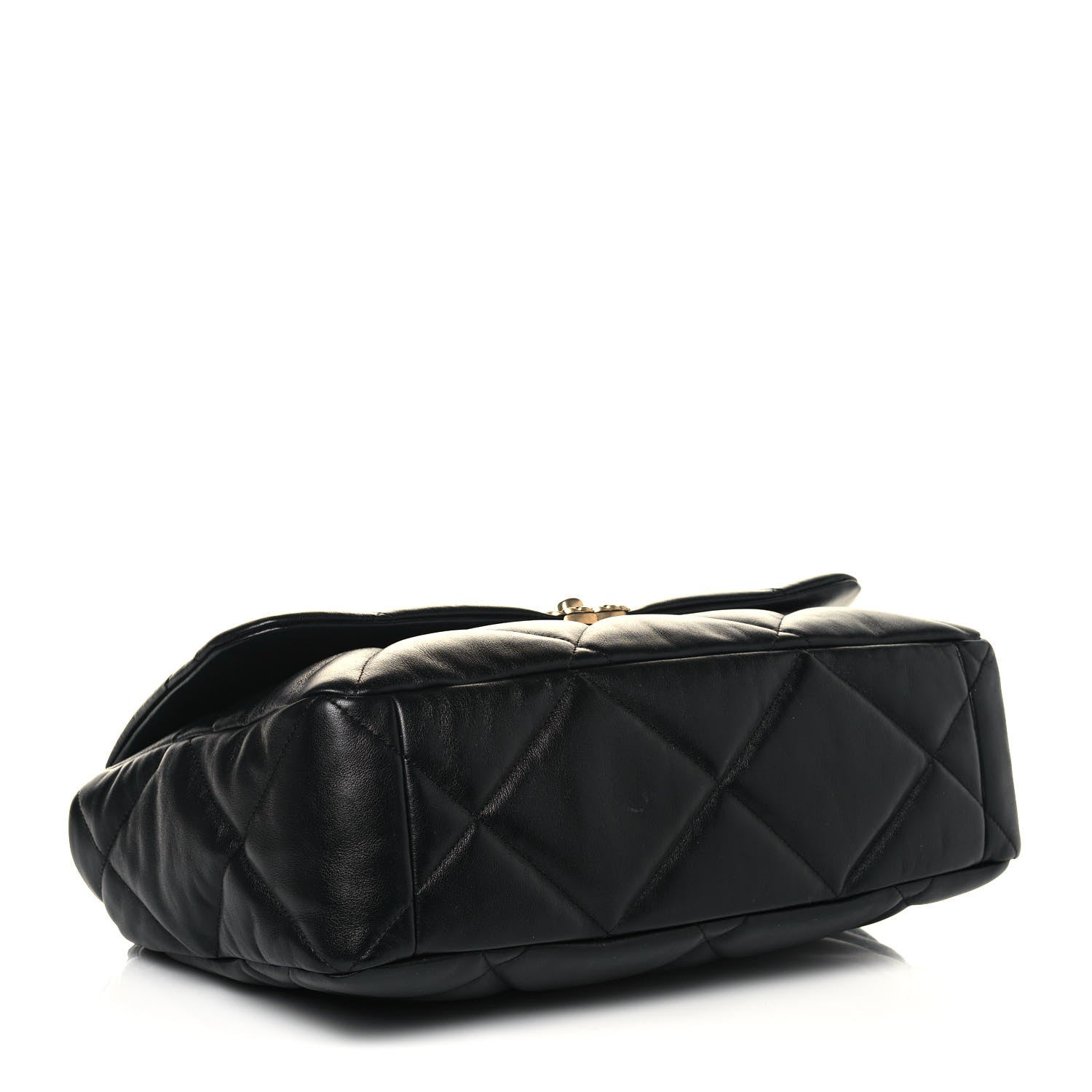 Chanel Lambskin Quilted Maxi Chanel 19 Flap Black 4 of 13