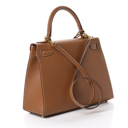 Hermes Epsom Kelly Sellier 28 Gold 4 of 12