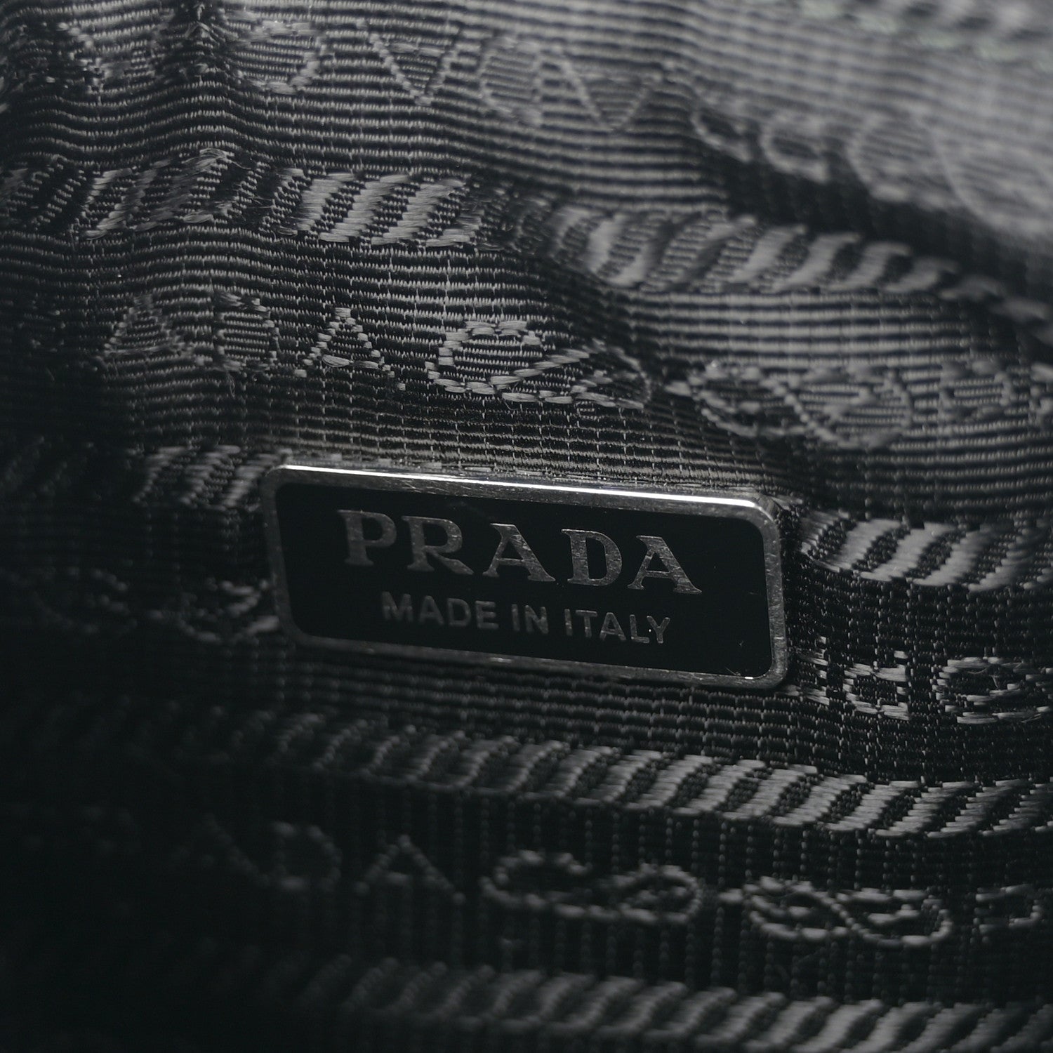 Prada Grace Lux Triangle Shoulder Bag Black 6 of 10
