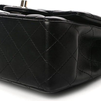 Chanel Lambskin Quilted Mini Square Flap Black 10 of 17