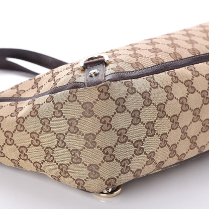 Gucci Monogram Large Abbey Tote Dark Brown 8 of 13