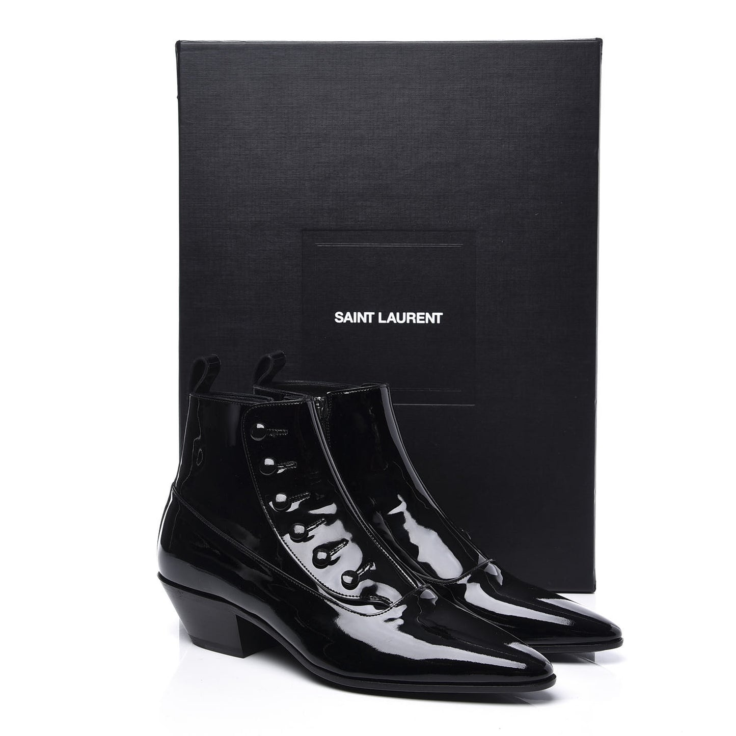 Vernice Belle Button Ankle Boots 37 Black