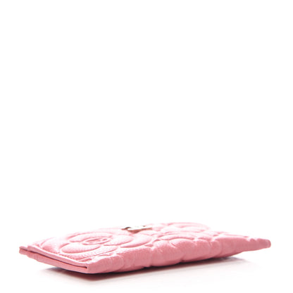 Chanel Caviar Camellia Embossed Card Holder Pink 4 of 8