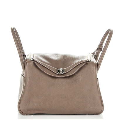 Hermes Taurillon Clemence Lindy 30 Etoupe 1 of 6